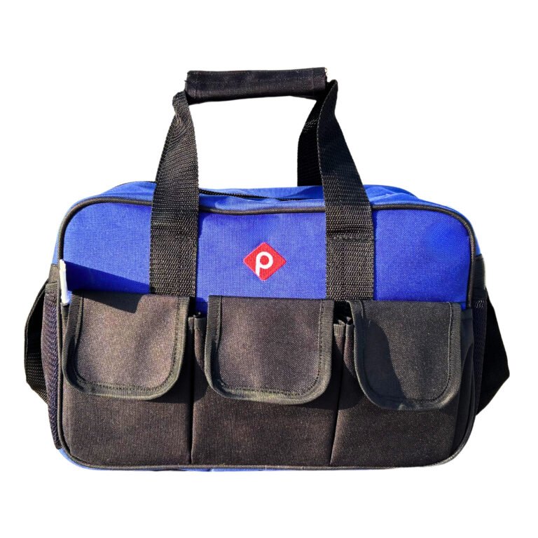 Wide-Mouth Tool Bag — Blue