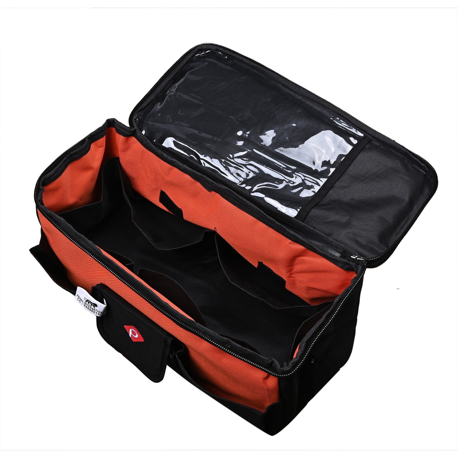 PAHAL 16 Inch Wide Mouth Tool Bag | Heavy Duty Tool Storage Organizer | Durable Portable Tool Carry Bag for Electrician, Technician, Mechanic, Carpenter, AC Technician & Service Engineer view 2