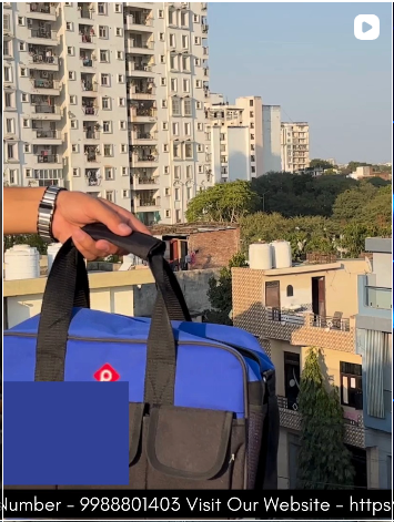 Pahal Nylon Tool Bag for Electrician, Technician, Mechanic, Service Engineer Water Proof Heavy Duty 13 Inch 14 Pockets (Blue)