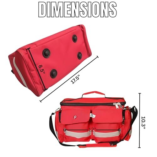 PAHAL Multi-Function Large Medicine & Emergency Doctor Kit Bag (Red) view 3