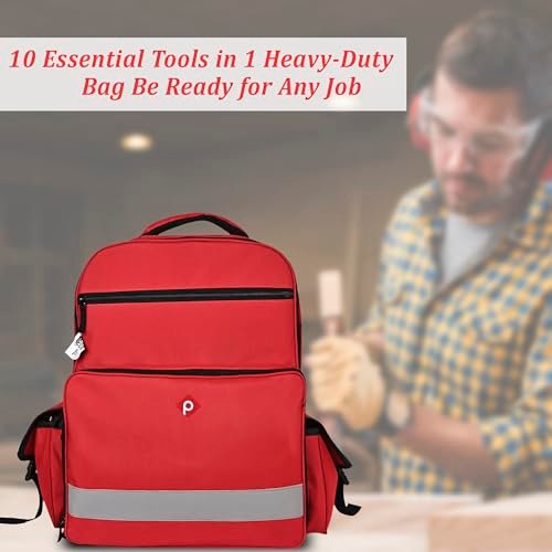 PAHAL 19 Inch Medical First Aid Kit Backpack (Red) view 7