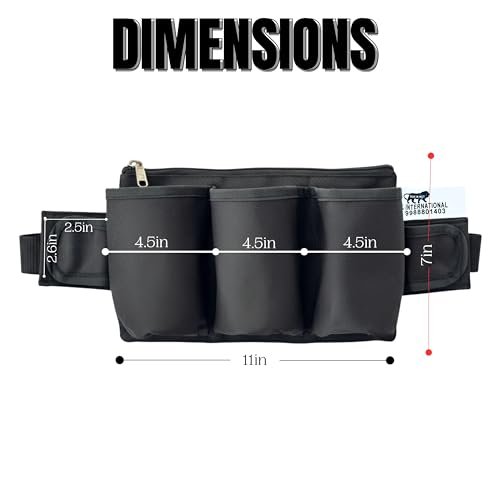 PAHAL Infantry Utility Tool Belt with 3 Pockets (Black) view 3