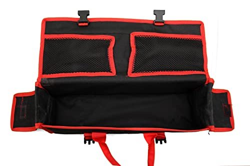 PAHAL 18 Inch Canvas Single-Compartment Tool Bag with 2 Pockets (Black/Red) view 5