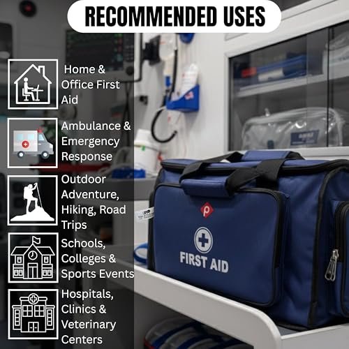 PAHAL 18 Inch Multi-Function Doctor First Aid Medical Bag (Blue) view 6