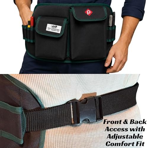 PAHAL Rapid Response Heavy Duty Tool Belt, Adjustable (Green/Black) view 5