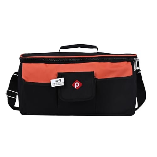 PAHAL 16 Inch Wide Mouth Heavy Duty Tool Bag (Black/Orange) view 2