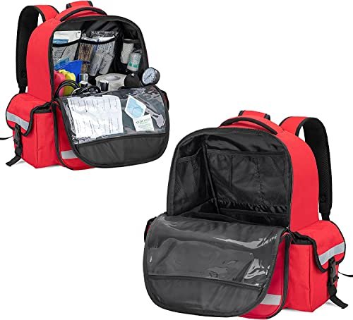 PAHAL 19 Inch Medical First Aid Kit Backpack (Red) view 8