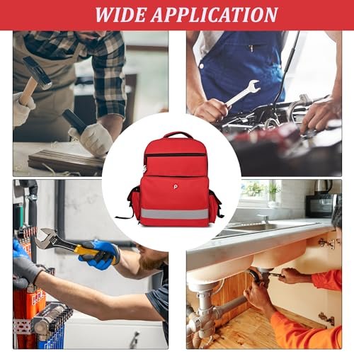 PAHAL 19 Inch Medical First Aid Kit Backpack (Red) view 5