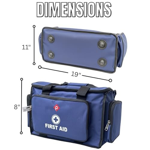 PAHAL 18 Inch Multi-Function Doctor First Aid Medical Bag (Blue) view 3
