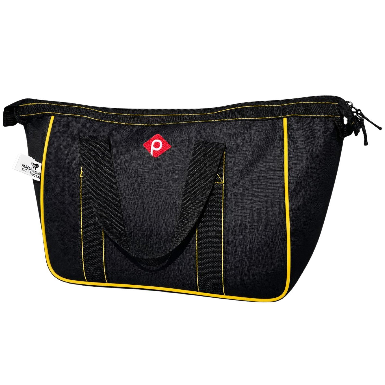 PAHAL Heavy Duty Electrician Tool Bag with Zipper | Durable Fabric Tool Kit Storage Bag with Carry Handles | Professional Tool Organizer for Technician, Carpenter, Mechanic, Plumber – Black