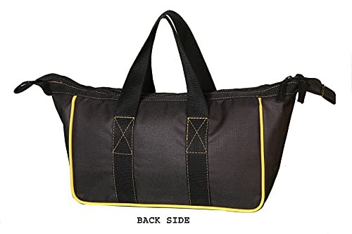 PAHAL Heavy Duty Electrician Tool Bag with Zipper (Black) view 4