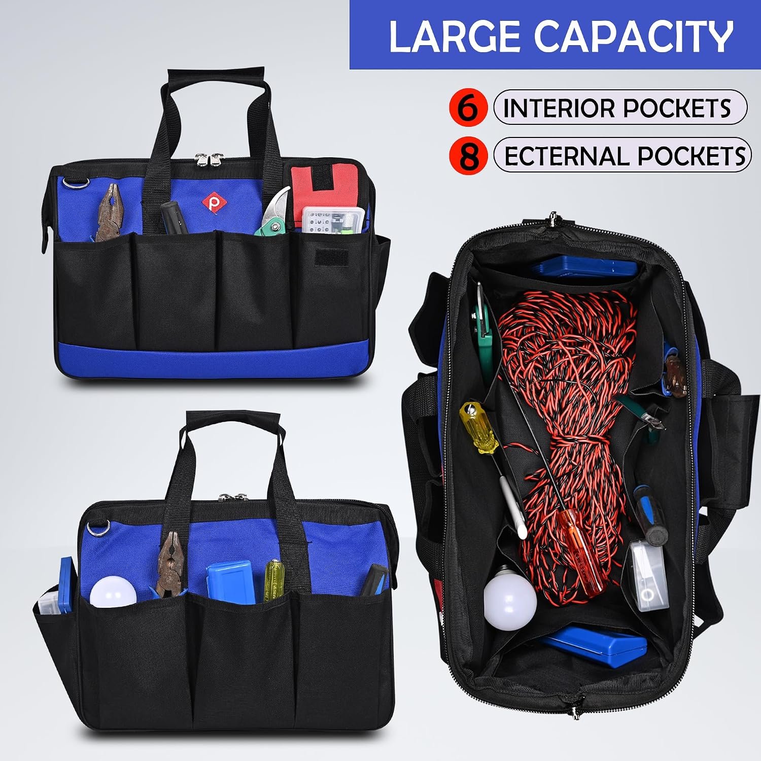 PAHAL 16 Inch Tool Bag Wide view 5