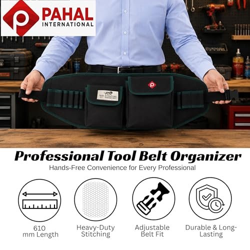 PAHAL Rapid Response Heavy Duty Tool Belt, Adjustable (Green/Black) view 7