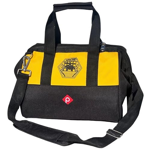 PAHAL APACHE 12 Inch Compact Tool Bag, Water-Resistant (Yellow/Black) view 2