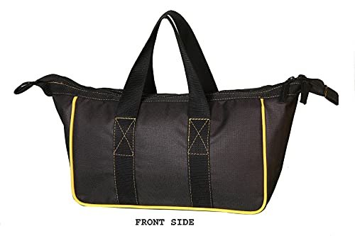 PAHAL Heavy Duty Electrician Tool Bag with Zipper (Black) view 3