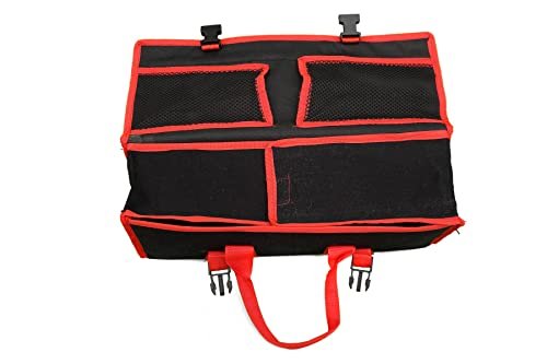PAHAL 18 Inch Canvas Single-Compartment Tool Bag with 2 Pockets (Black/Red) view 4