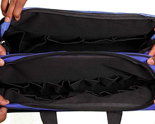 PAHAL Heavy Duty Waterproof Nylon Tool Bag with 15 Pockets (Blue) view 6