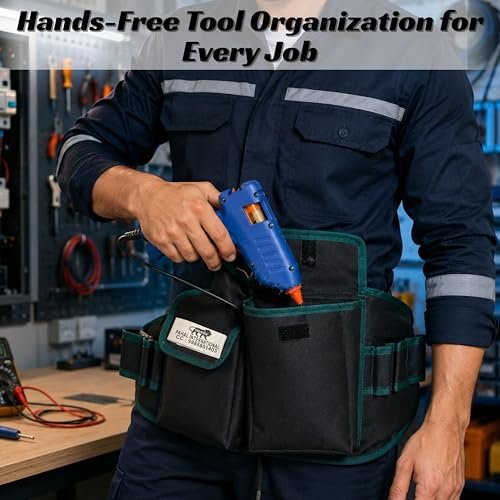 PAHAL Rapid Response Heavy Duty Tool Belt, Adjustable (Green/Black) view 3