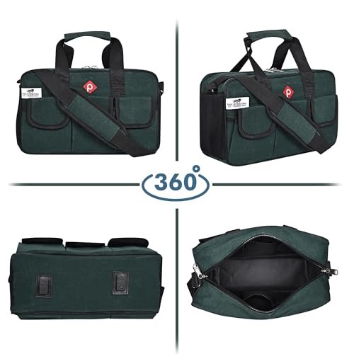 PAHAL Green Canvas Tarpaulin Waterproof Tool Bag with 16 Pockets view 4