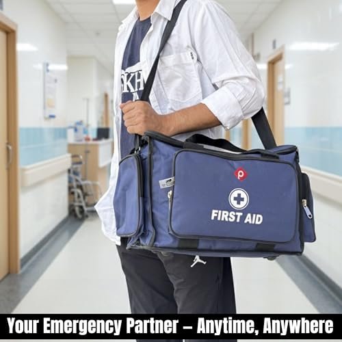 PAHAL 18 Inch Multi-Function Doctor First Aid Medical Bag (Blue) view 5