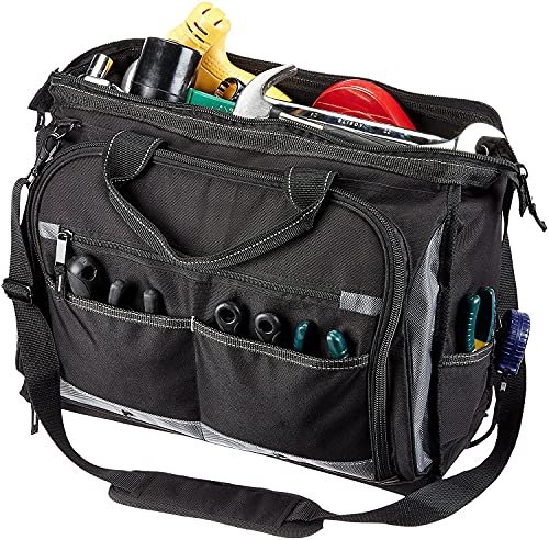 PAHAL 64-Pocket Waterproof Heavy Duty Nylon Tool Bag (Black) view 4