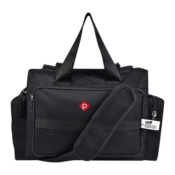 Pahal Nylon Electrician and Technician 18 inch Water Proof Tool Bag (Black, Large)