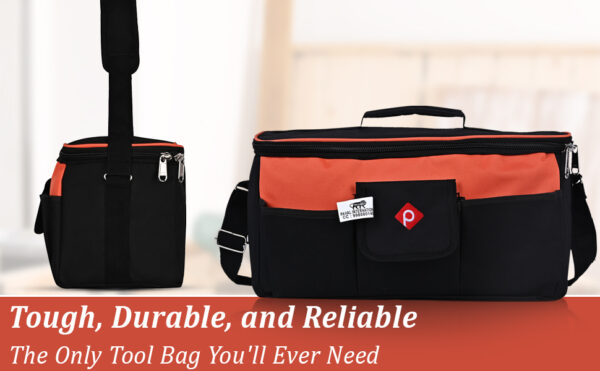 PAHAL Tool Bag Rectangular Wide Open Mouth,Heavy Duty Electrician,Mechanic,Carpanter, Ac Technician Heavy Duty Tool Bag - Image 12