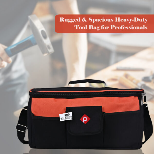 PAHAL Tool Bag Rectangular Wide Open Mouth,Heavy Duty Electrician,Mechanic,Carpanter, Ac Technician Heavy Duty Tool Bag - Image 17