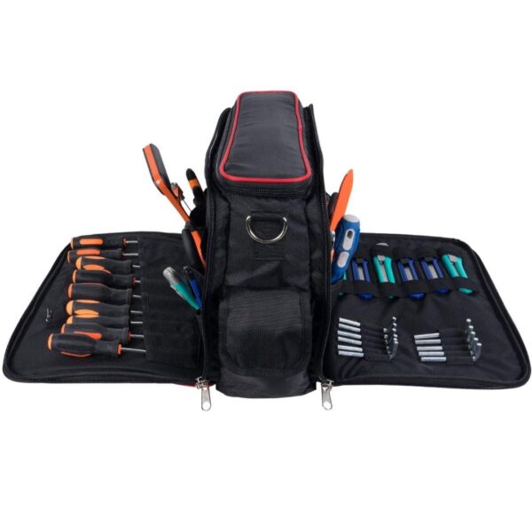 Pahal Electrician, Technician, Service Engineer, Mechanic, Plumber and Carpenter Nylon Tool Bag (Red) - Image 2