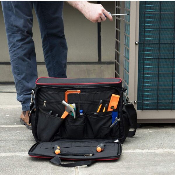 Pahal Electrician, Technician, Service Engineer, Mechanic, Plumber and Carpenter Nylon Tool Bag (Red) - Image 3