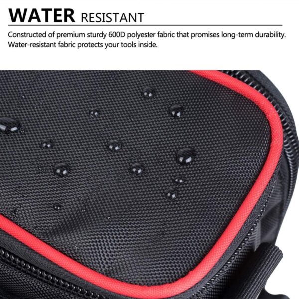 Pahal Electrician, Technician, Service Engineer, Mechanic, Plumber and Carpenter Nylon Tool Bag (Red) - Image 7