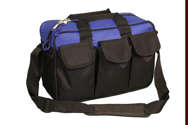 Pahal Nylon Tool Bag for Electrician, Technician, Mechanic, Service Engineer Water Proof Heavy Duty 13 Inch 14 Pockets (Blue)