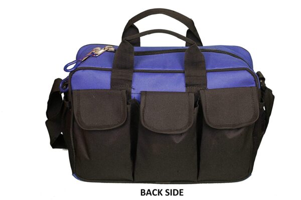 Pahal Nylon Tool Bag for Electrician, Technician, Mechanic, Service Engineer Water Proof Heavy Duty 13 Inch 14 Pockets (Blue) - Image 3