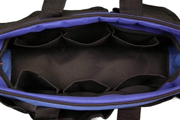 Pahal Nylon Tool Bag for Electrician, Technician, Mechanic, Service Engineer Water Proof Heavy Duty 13 Inch 14 Pockets (Blue) - Image 4