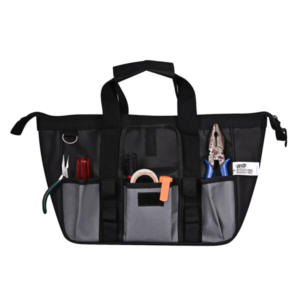 Pahal Nylon Tool Bag Waterproof Heavy duty for tools of Electrician, all Mechanic, small (13 Inch, 15 Pockets) - Image 5