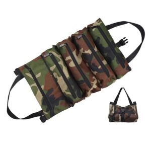 PAHAL Roll-upWrench Pouch Tool Bag Nylon Heavy Duty Waterproof for tools of all Mechanic 5 Zipper Pockets