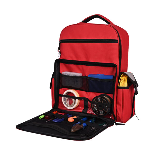 PAHAL Medicine Nylon Portable Large Backpack Medical First Aid Kit Storage bag Empty (No Medicine Included) | Medical Emergency | First Aid Kit Bag | Travelling Car, Home, Office (Red Color) - Image 6