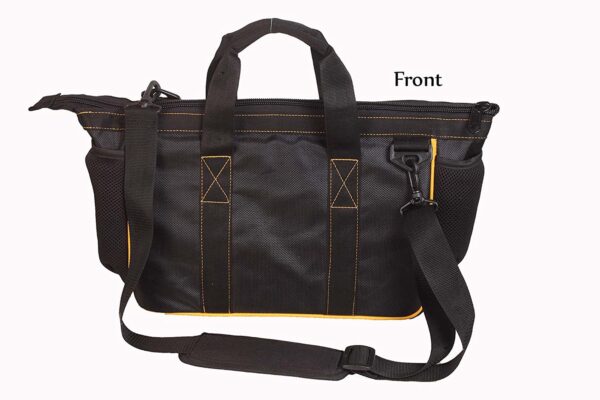 Pahal Tool Bag Nylon Waterproof Heavy duty for tools of Electrician,Plumber For Men 14 inch (Yellow, Medium) - Image 2