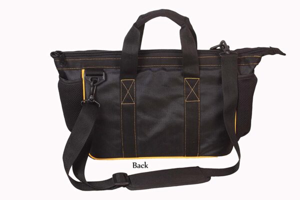 Pahal Tool Bag Nylon Waterproof Heavy duty for tools of Electrician,Plumber For Men 14 inch (Yellow, Medium) - Image 3