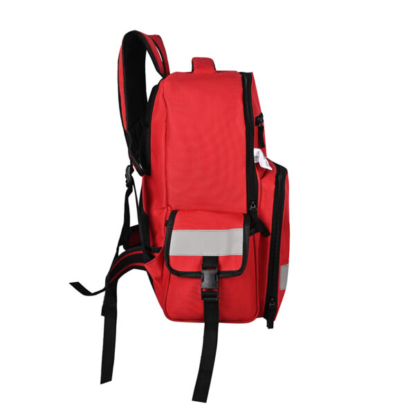 PAHAL Medicine Nylon Portable Large Backpack Medical First Aid Kit Storage bag Empty (No Medicine Included) | Medical Emergency | First Aid Kit Bag | Travelling Car, Home, Office (Red Color) - Image 4