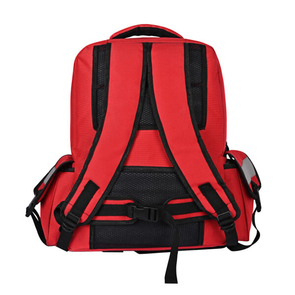 PAHAL Medicine Nylon Portable Large Backpack Medical First Aid Kit Storage bag Empty (No Medicine Included) | Medical Emergency | First Aid Kit Bag | Travelling Car, Home, Office (Red Color) - Image 5