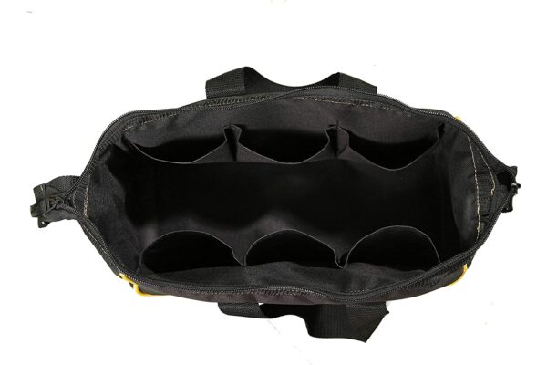 PAHAL Tool Bag Waterproof Electrician Technician Plumber Service Engineer Car Domestic Div Beautician Black 13 Inch 6 Pockets Inside, Medium - Image 4