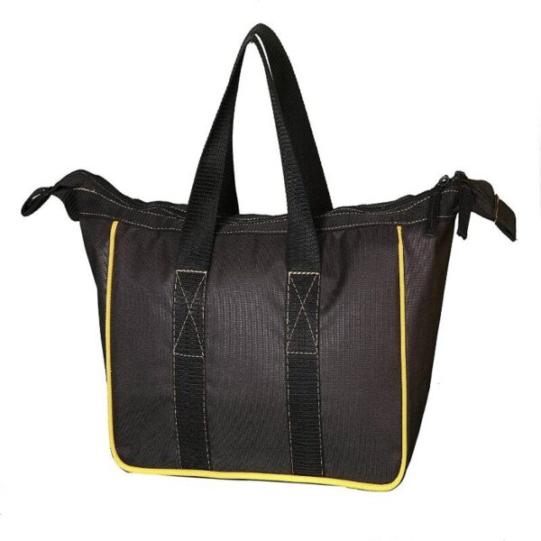 PAHAL Tool Bag Waterproof Electrician Technician Plumber Service Engineer Car Domestic Div Beautician Black 13 Inch 6 Pockets Inside, Medium