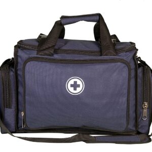PAHAL Multi-Function Doctor First Aid Medicine Instrument Vaccination Kit Bag large Empty heavy duty for Home,Office,Hospital,Clinic,18" Blue, 8 Pocket 3 Partition