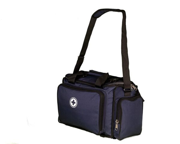 PAHAL Multi-Function Doctor First Aid Medicine Instrument Vaccination Kit Bag large Empty heavy duty for Home,Office,Hospital,Clinic,18" Blue, 8 Pocket 3 Partition - Image 2