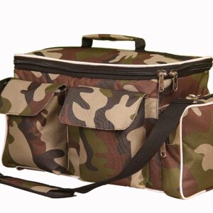 PAHAL Multi-Function Doctor First Aid Medicine Instrument Vaccination Kit Bag Combat Type Empty heavy duty portable for Home, 11 Pockets 3 Partition