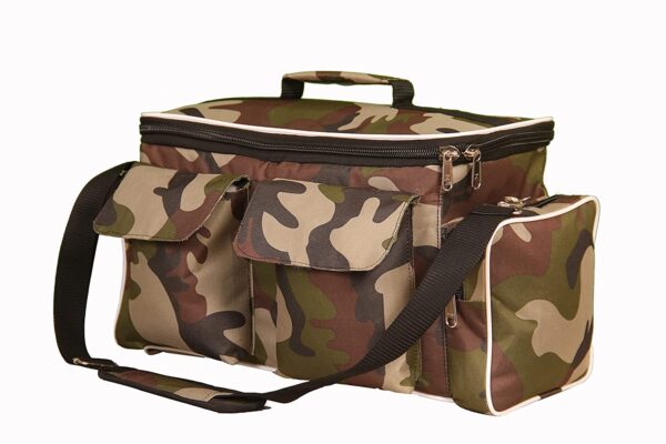 PAHAL Multi-Function Doctor First Aid Medicine Instrument Vaccination Kit Bag Combat Type Empty heavy duty portable for Home, 11 Pockets 3 Partition