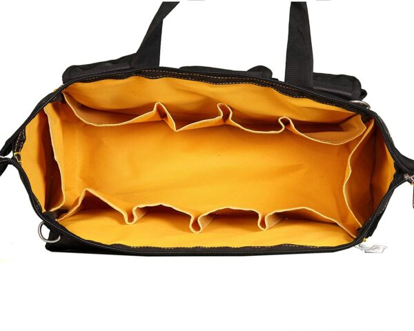 Pahal Tool bag Nylon Heavy Duty Waterproof For tools of, Electrician,Technician,Plumber,carpenter,Service Engineer,16 inch (Black, Large) - Image 4
