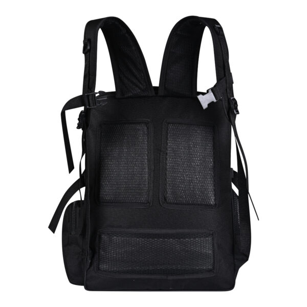 Pahal Nylon Tool Bag Backpack Waterproof Heavy Duty for Tools of Electrician,Technician,Black 19 Pockets 19 INCH - Image 4