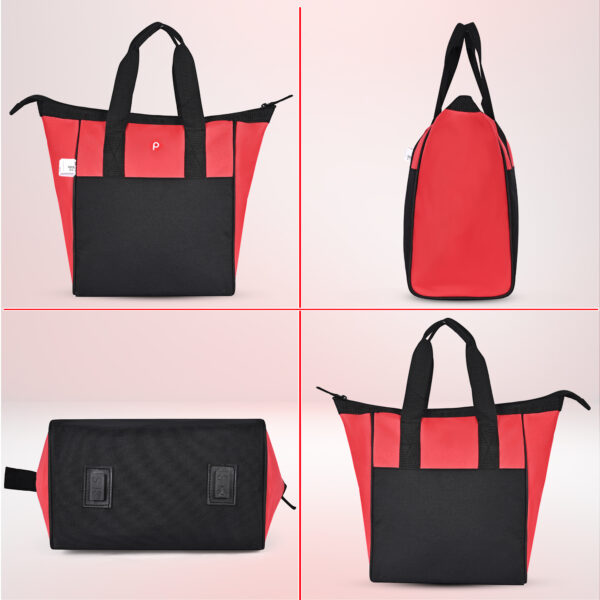 PAHAL Portable heavy duty Tool Bag/Tools Bag for Electrician, Plumber, Carpenter, Mechanic, Service Engineer Red Black 11X6X13 - Image 9